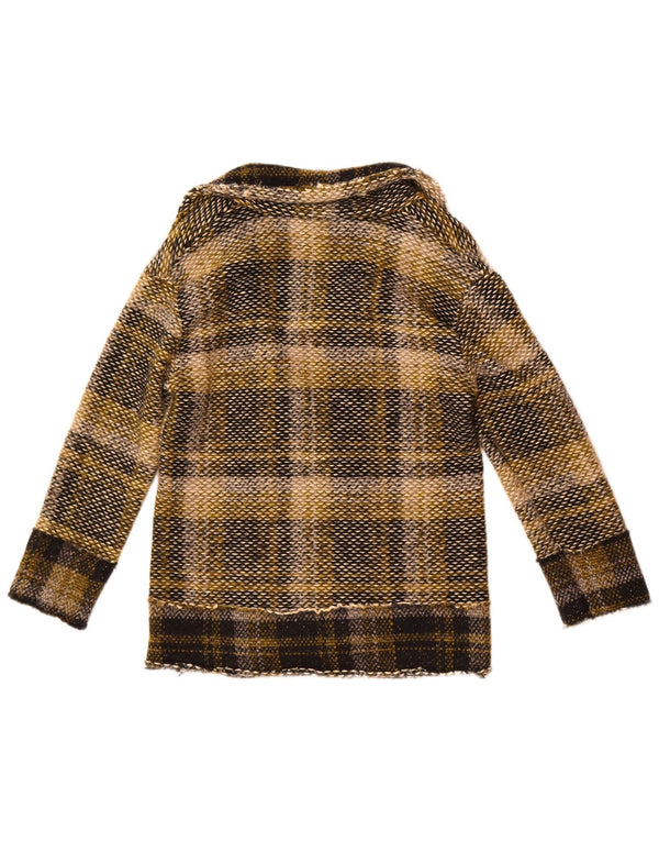 Please jachetă blazer deschisă pentru femei UK 10, carouri mici, multicolore