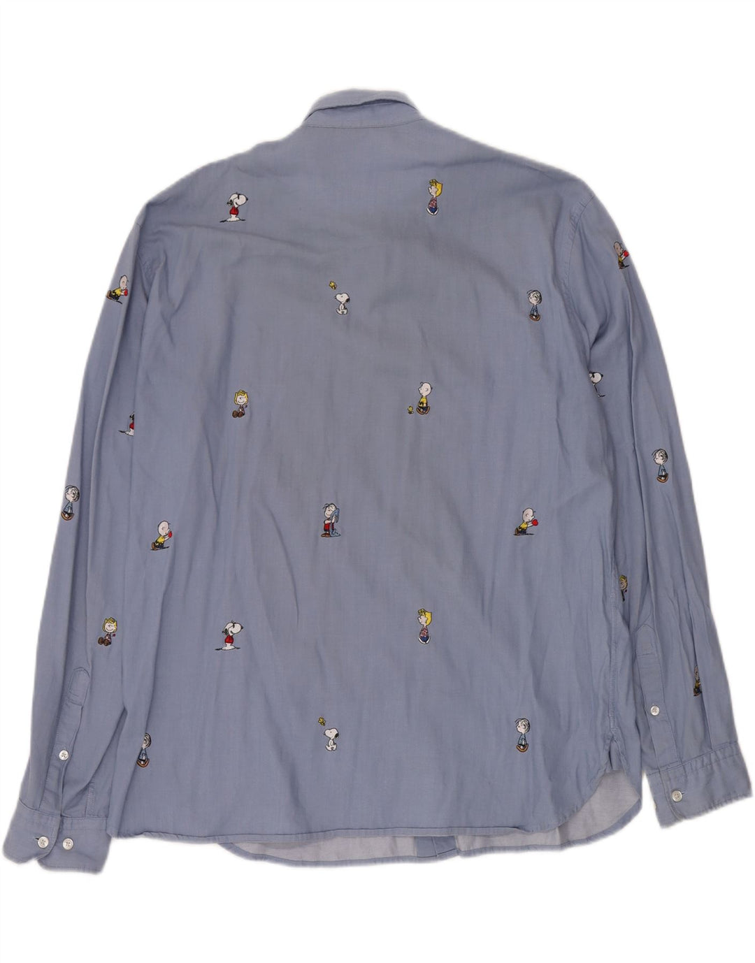 Cămașă HUGO BOSS Peanuts pentru bărbați XL, bumbac albastru