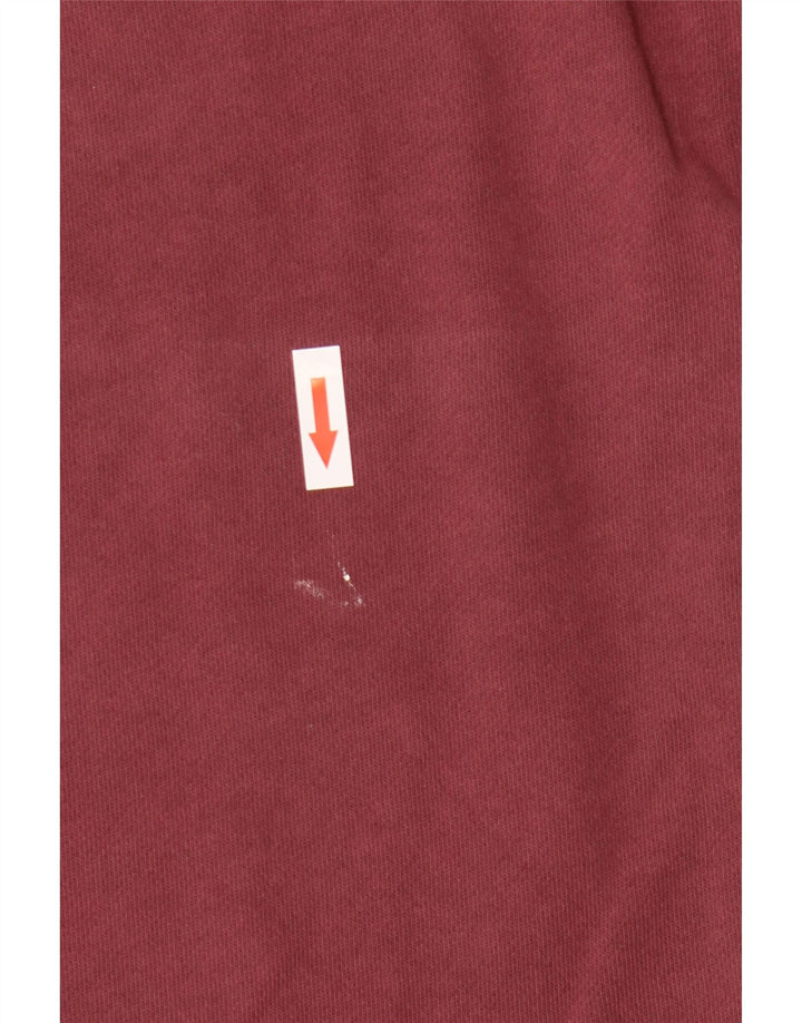 Pulover pentru bărbați White Stuff Pulover mare din bumbac burgundy