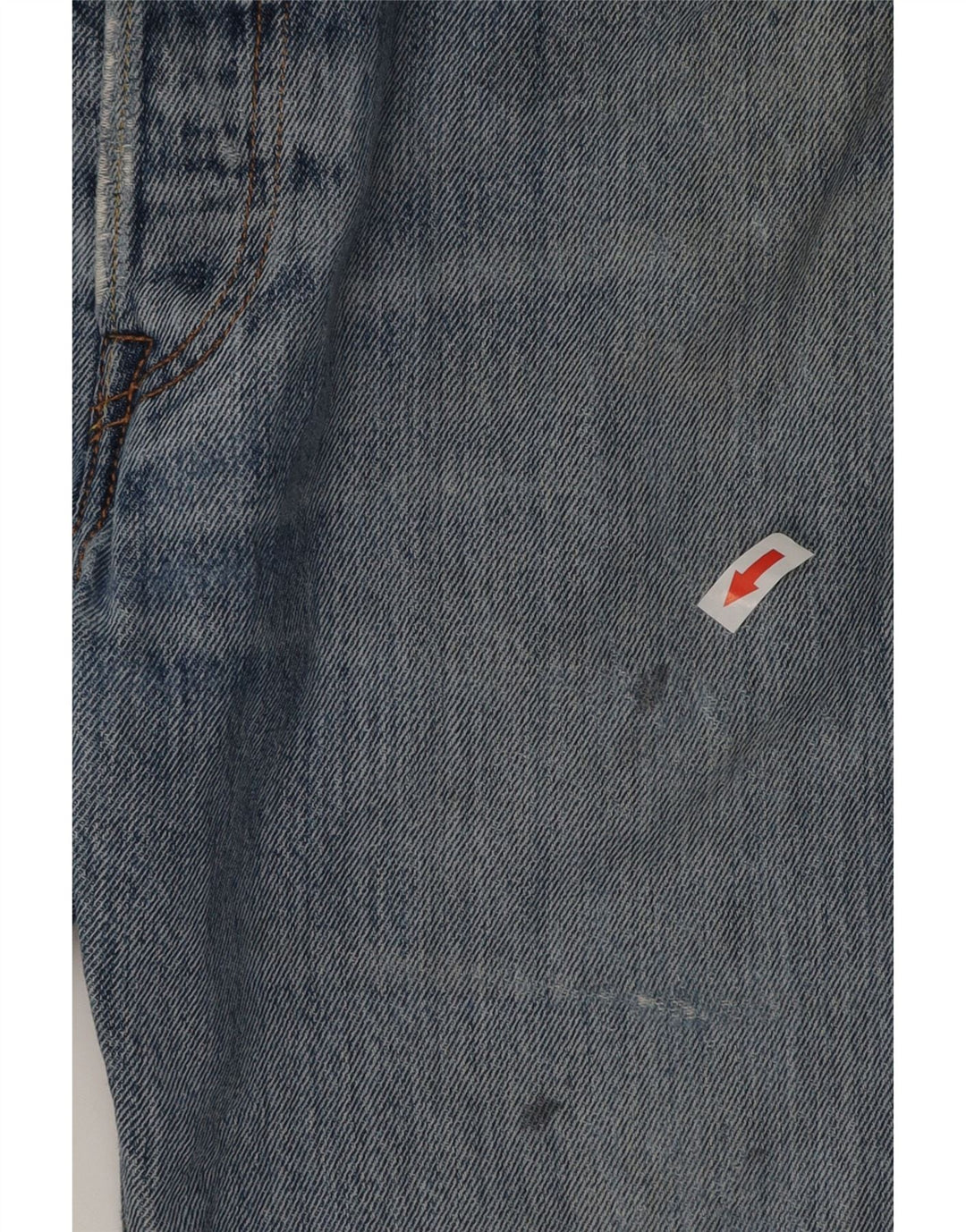 Pantaloni scurți Levi's 501 Distressed Denim W32 Bumbac albastru mediu