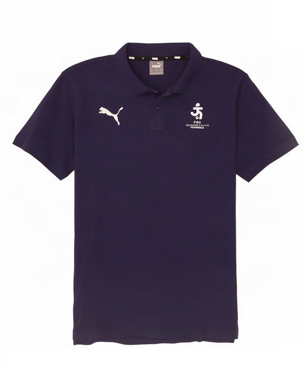 Tricou polo Puma pentru bărbați, bumbac, albastru bleumarin mediu