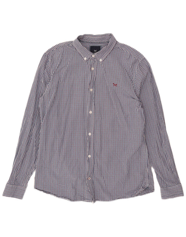 Crew Clothing Cămașă Slim Fit pentru bărbați, XL, albastru, bumbac