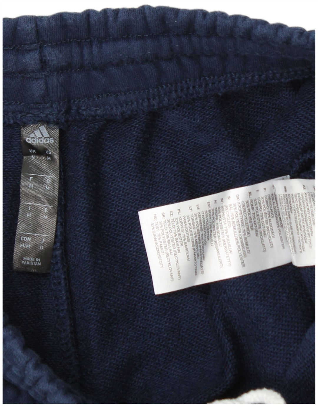 Pantaloni scurți sport Adidas pentru bărbați, bumbac mediu, albastru bleumarin