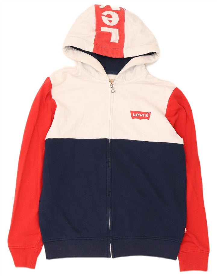 Pulover Levi's pentru băieți, cu fermoar, 15-16 ani, multicolor, color block