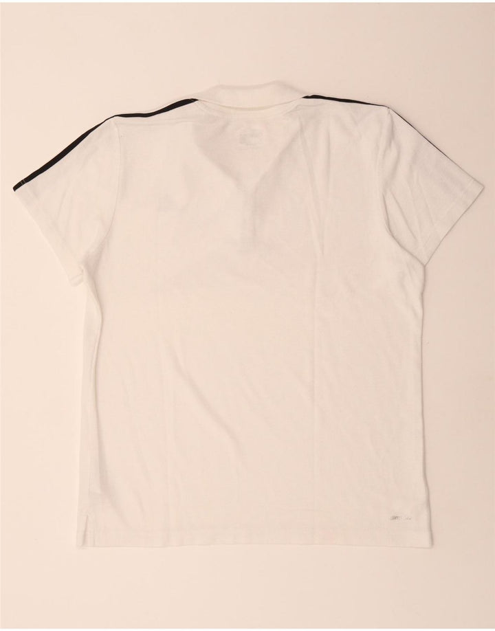 Tricou polo Adidas Climalite XL, alb, poliester
