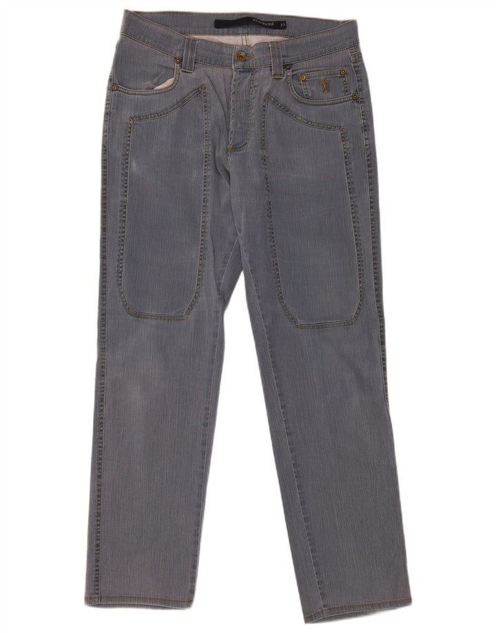 JECKERSON Mens Straight Jeans W33 L30 Blue Cotton