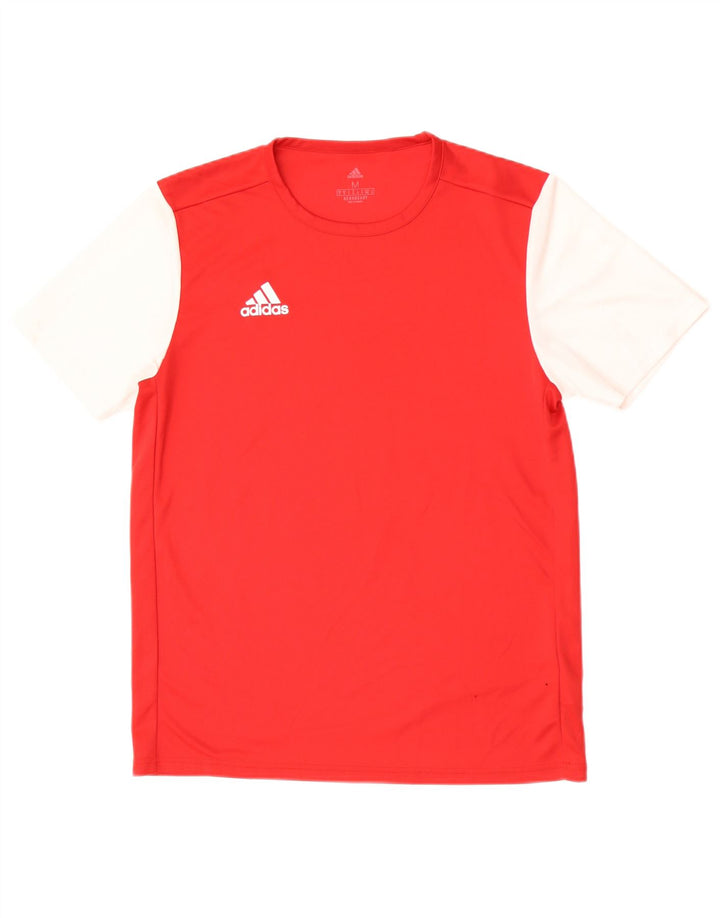 Tricou pentru bărbați Adidas Aeroready Top Mediu Roșu Colorblock Poliester