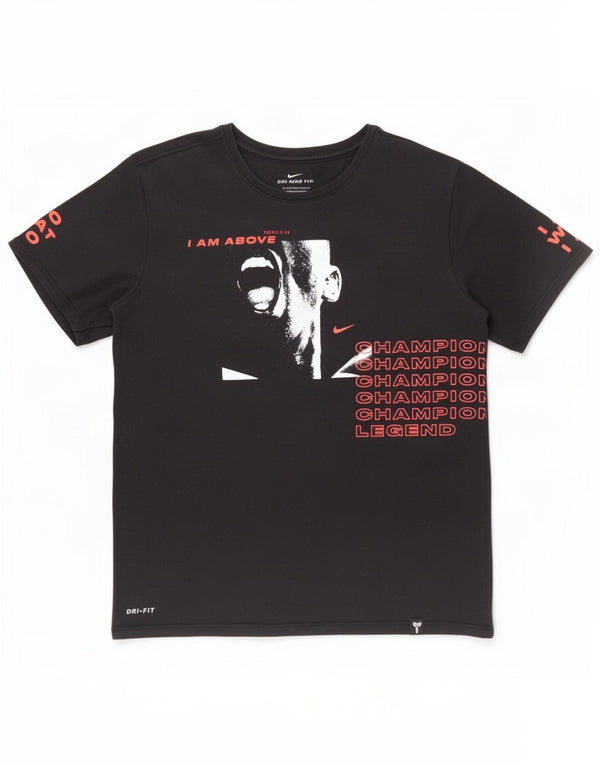 Tricou grafic Nike Dri Fit pentru bărbați Top mediu negru