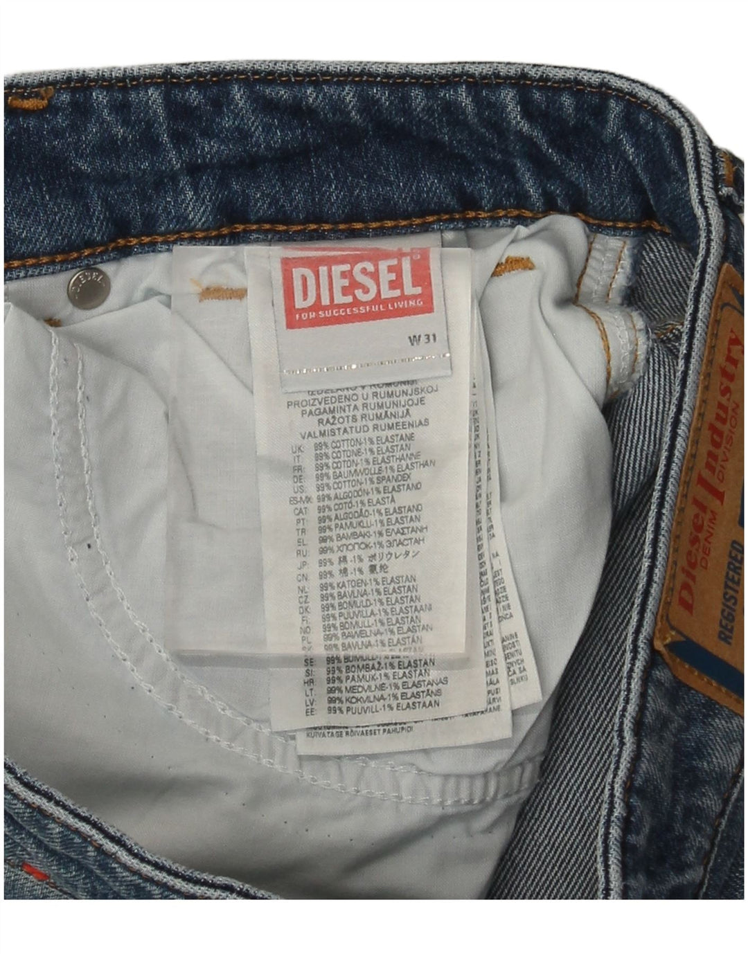Jeans Bootcut pentru femei Diesel W31 L35 Bumbac albastru
