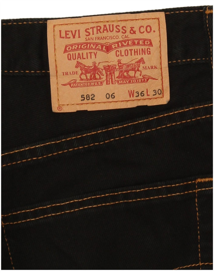 Blugi drepti pentru bărbați Levi's 582 W36 L30 negri
