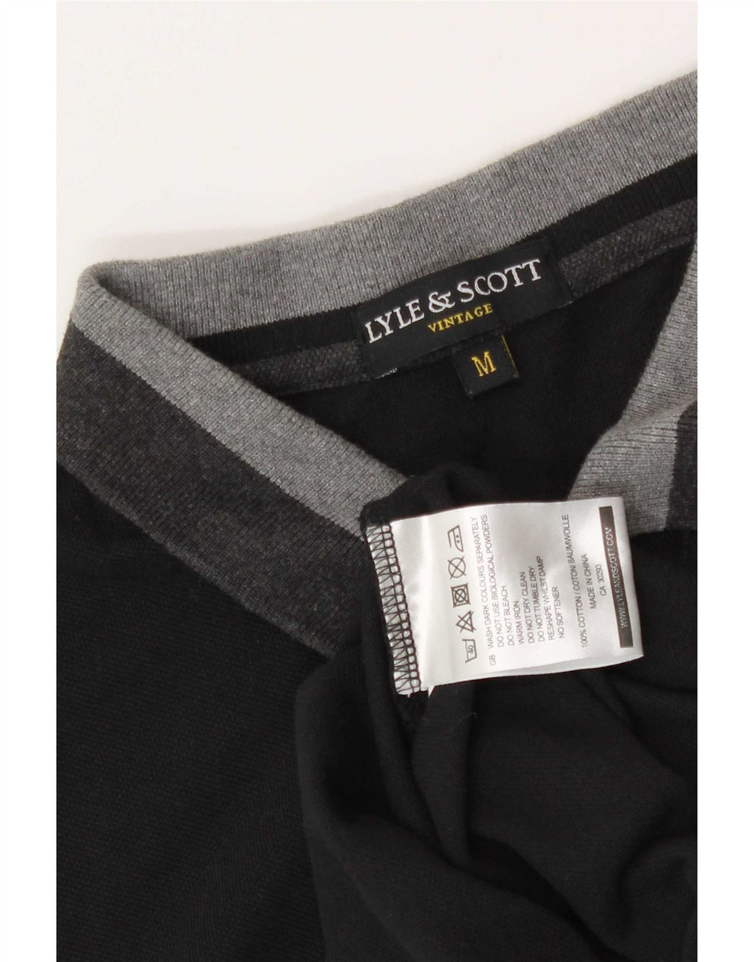 Tricou polo Lyle & Scott pentru bărbați, bumbac negru mediu, bloc de culoare