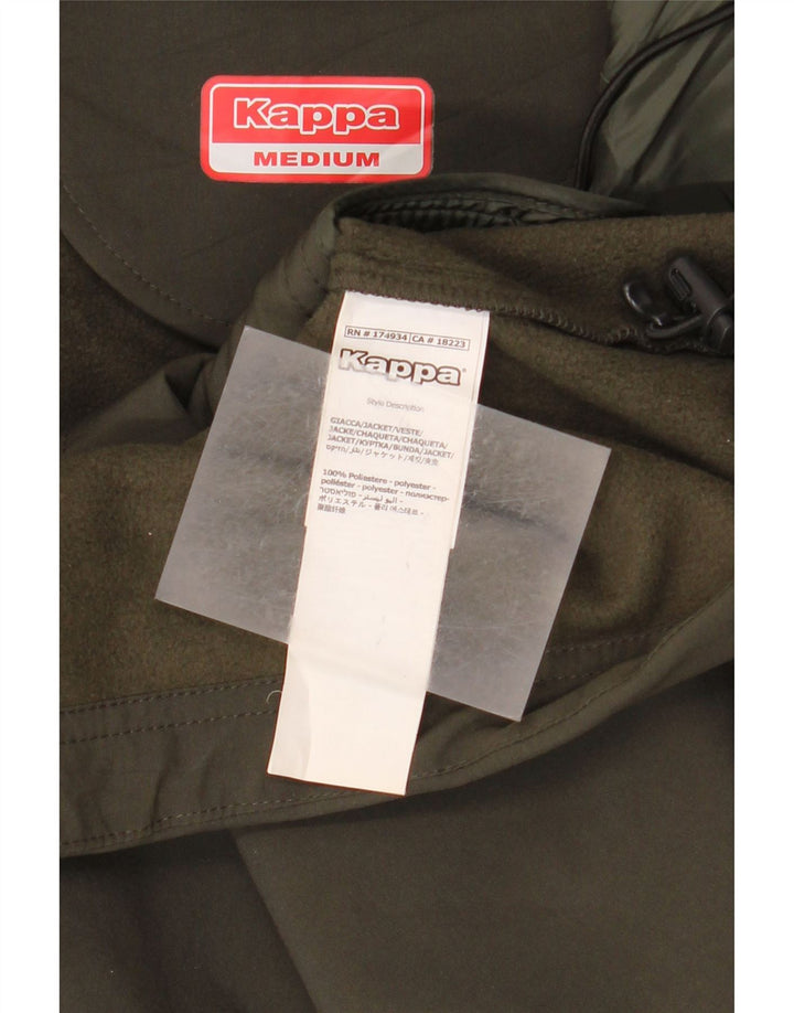 Jachetă Windbreaker cu glugă pentru femei Kappa Wurth UK 14 Poliester kaki mediu
