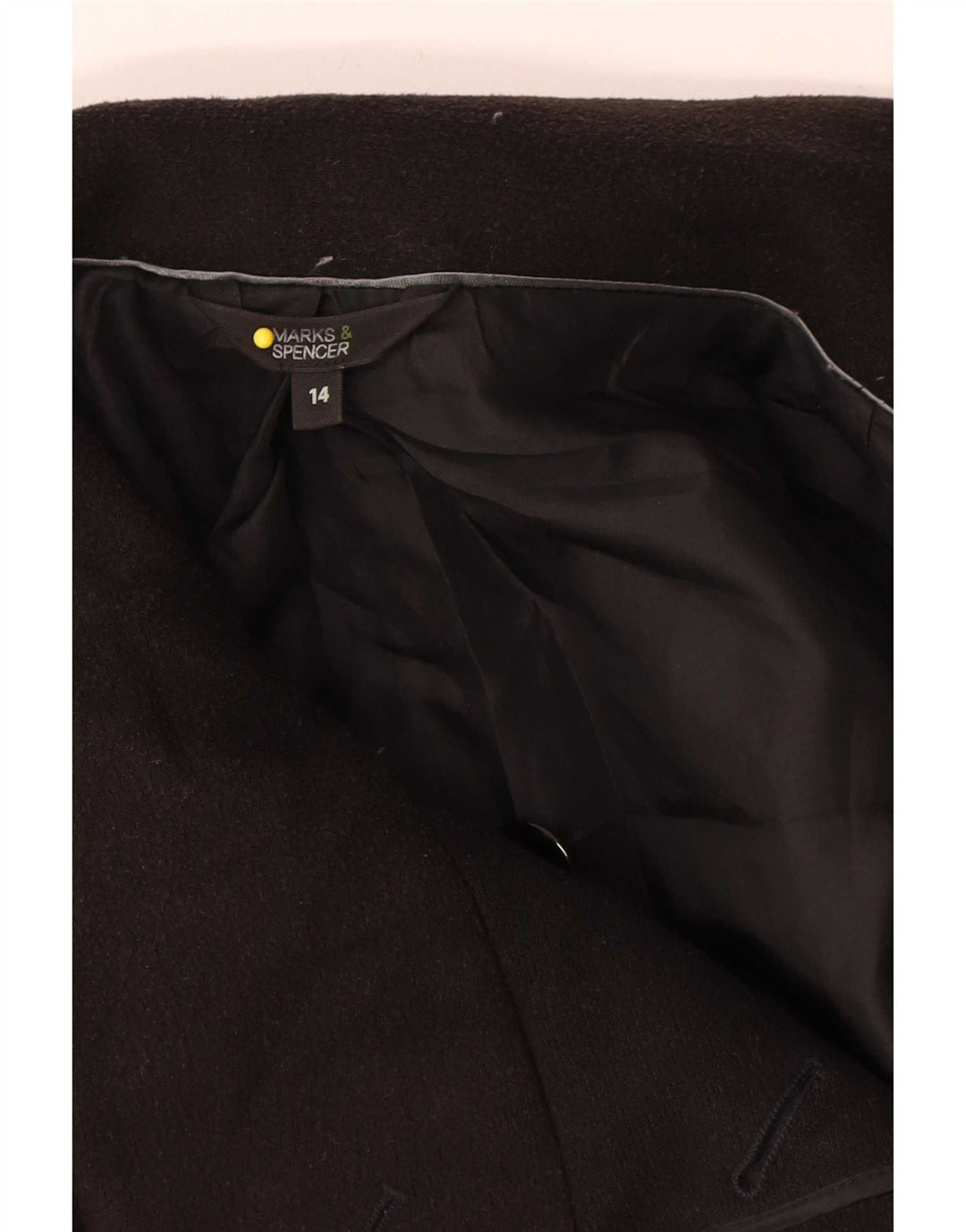 Palton pentru femei Marks & Spencer UK 14 Poliester mediu negru