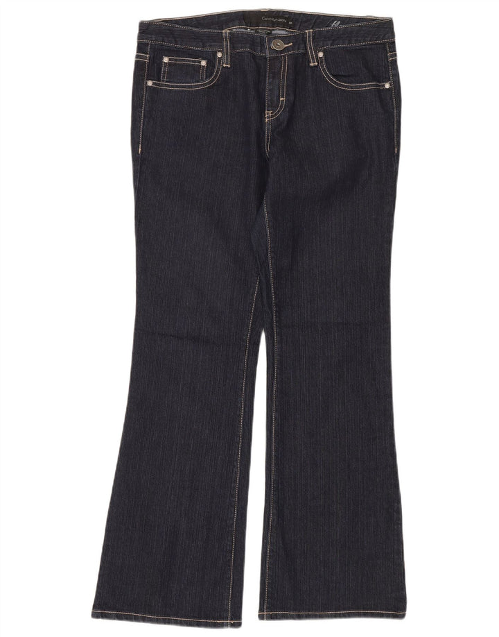 CALVIN KLEIN Blugi evazați pentru femei US 10 Medium W32 L30 Bumbac bleumarin