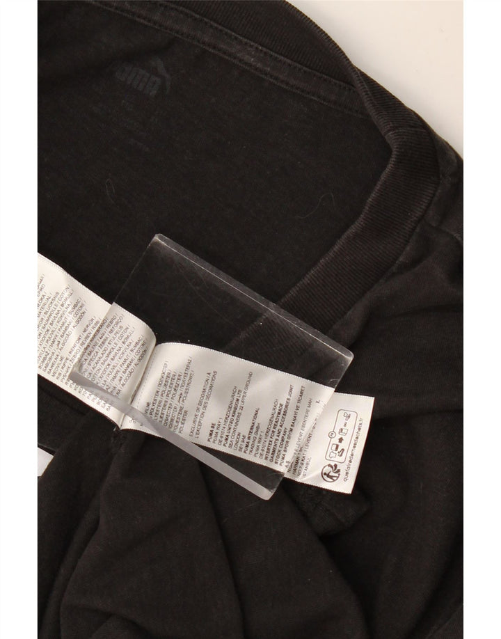 Tricou grafic PUMA pentru bărbați Top 2XL bumbac negru