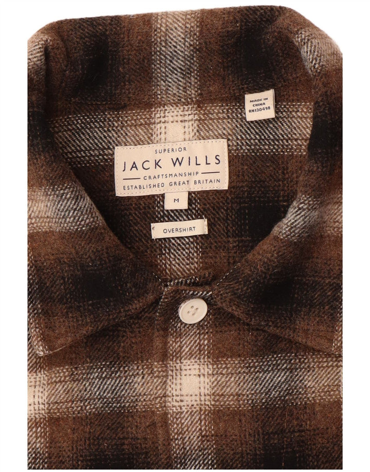 Cămașă Jack Wills pentru bărbați Cămașă de flanel, maro mediu, carouri