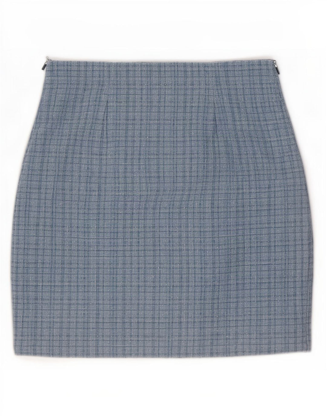 Fusta mini Guess pentru femei UK 10 Small W28 Blue Check Poliester