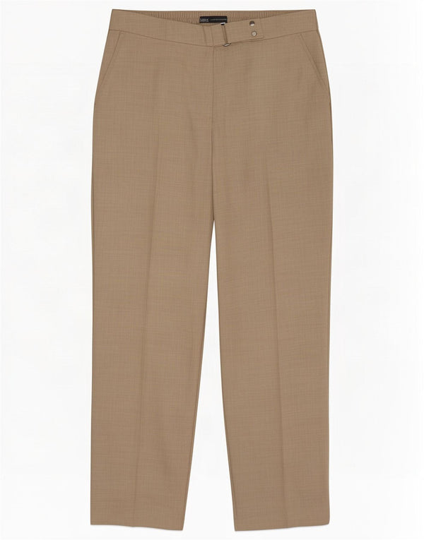 Marks & Spencer Pantaloni drepti pentru femei UK 12 Medium W30 L28 Bej