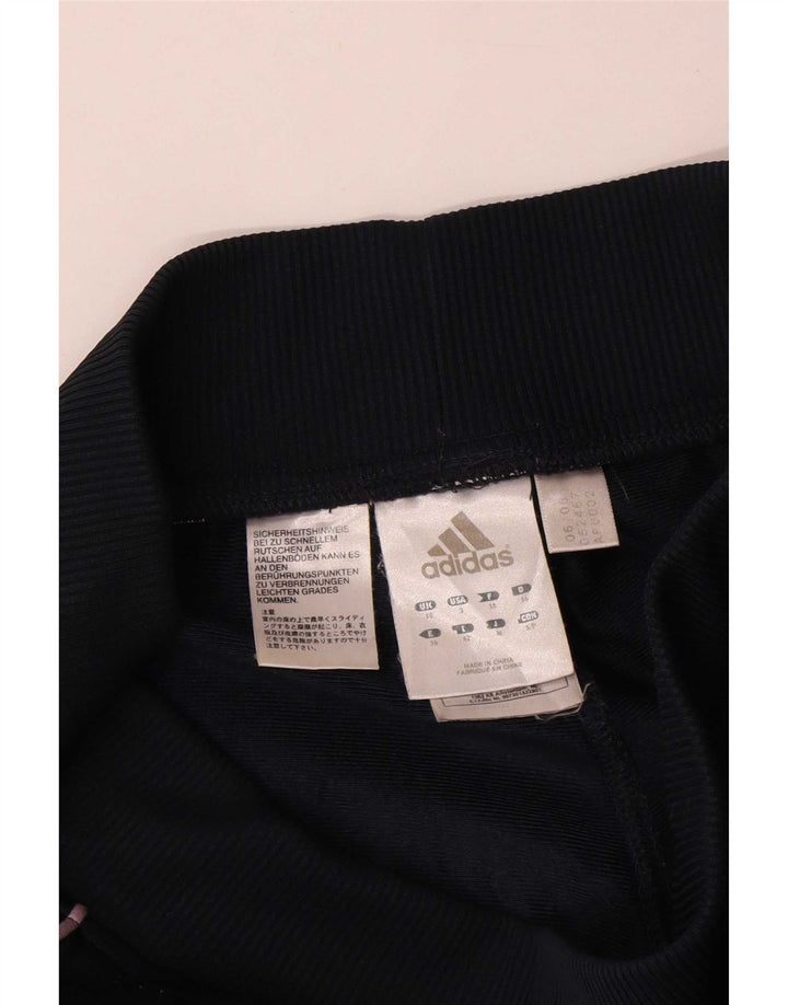 Pantaloni de trening Adidas pentru femei UK 10 Poliester negru mic