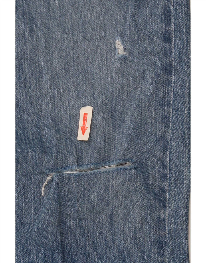 Blugi slim pentru damă Lee Distressed W27 L26 Bumbac albastru