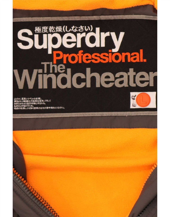 Jachetă Windcheater Graphic Windbreaker pentru bărbați Superdry UK 40, mare, gri
