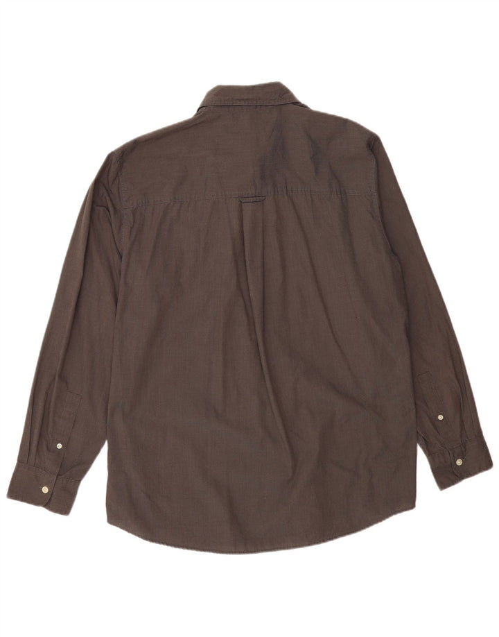 CHAPS Mens Shirt Large Grey Cotton