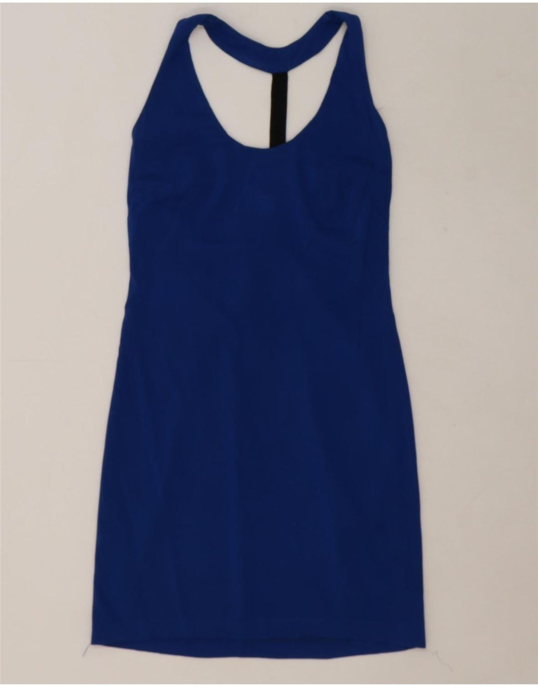 FRENCH CONNECTION Womens Halter Dress UK 10 Small  Blue Cotton