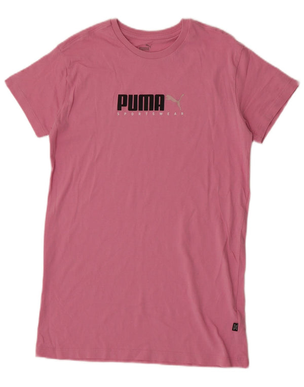 Tricou grafic Puma Fete Top 13-14 Ani Roz Bumbac