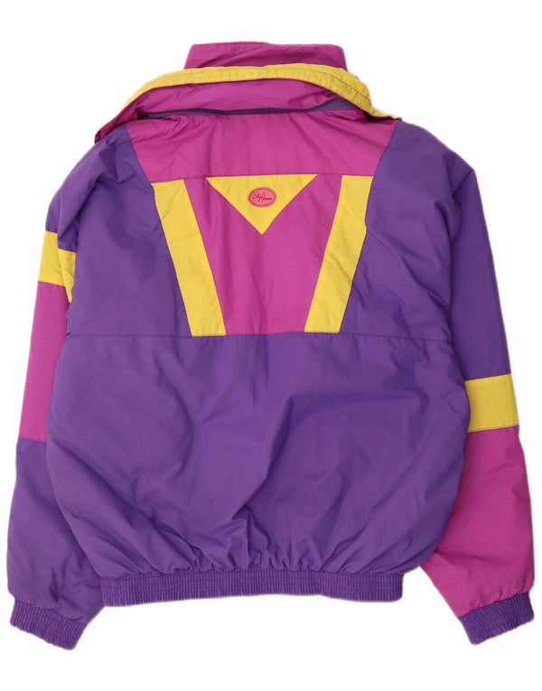 Jachetă de schi vintage pentru bărbați IT 54 XL violet din poliamidă color bloc