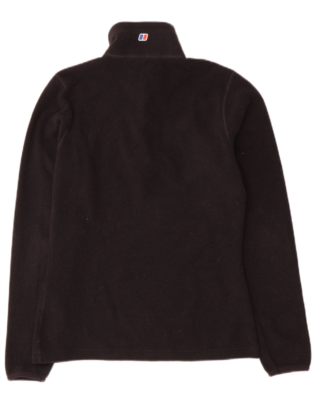 Jumper pentru femei Berghaus, cu fermoar și gât, din lână UK 8, poliester negru mic