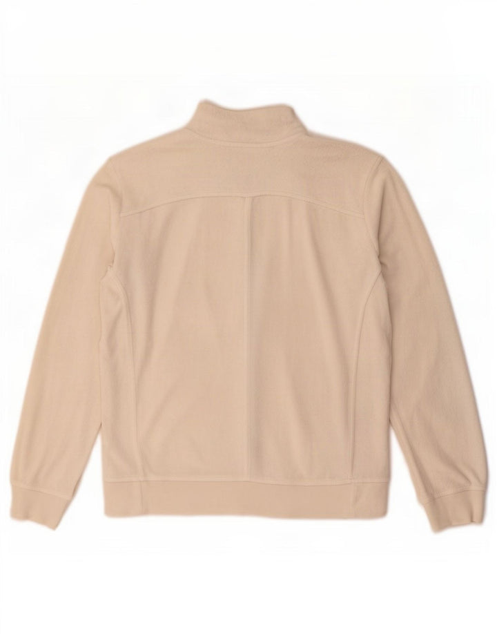 Jachetă de top pentru trening Champion pentru femei Easy Fit UK 14, bumbac mediu bej