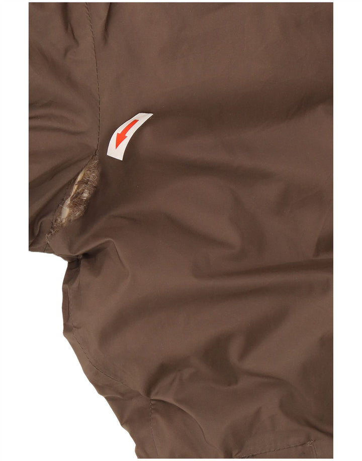Palton căptușit reversibil cu glugă supradimensionat pentru femei K-Way UK 8 Small Black