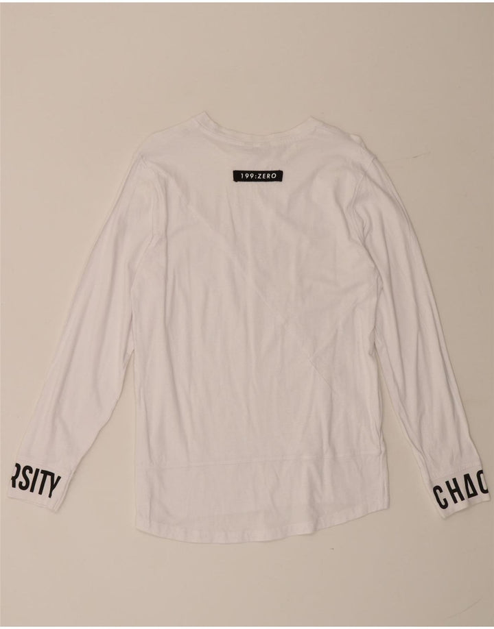 Jack & Jones Tricou cu mânecă lungă pentru bărbați, alb mic