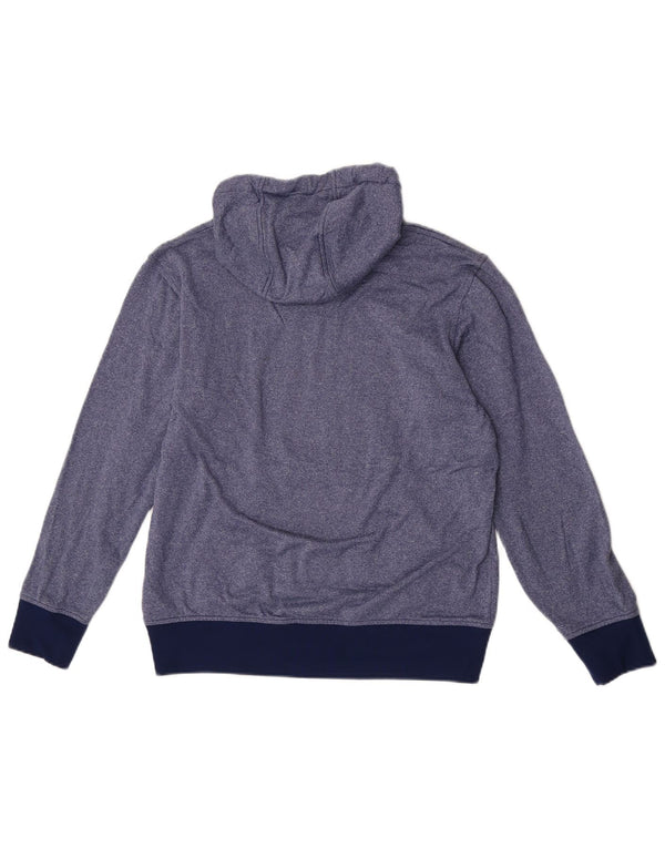 Pulover cu glugă Adidas pentru femei UK 14 Medium Blue Flecked Polyester