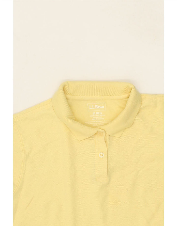 L.L.BEAN Womens Polo Shirt UK 14 Medium Yellow Cotton Vintage L.L.Bean and Second-Hand L.L.Bean from Messina Hembry 