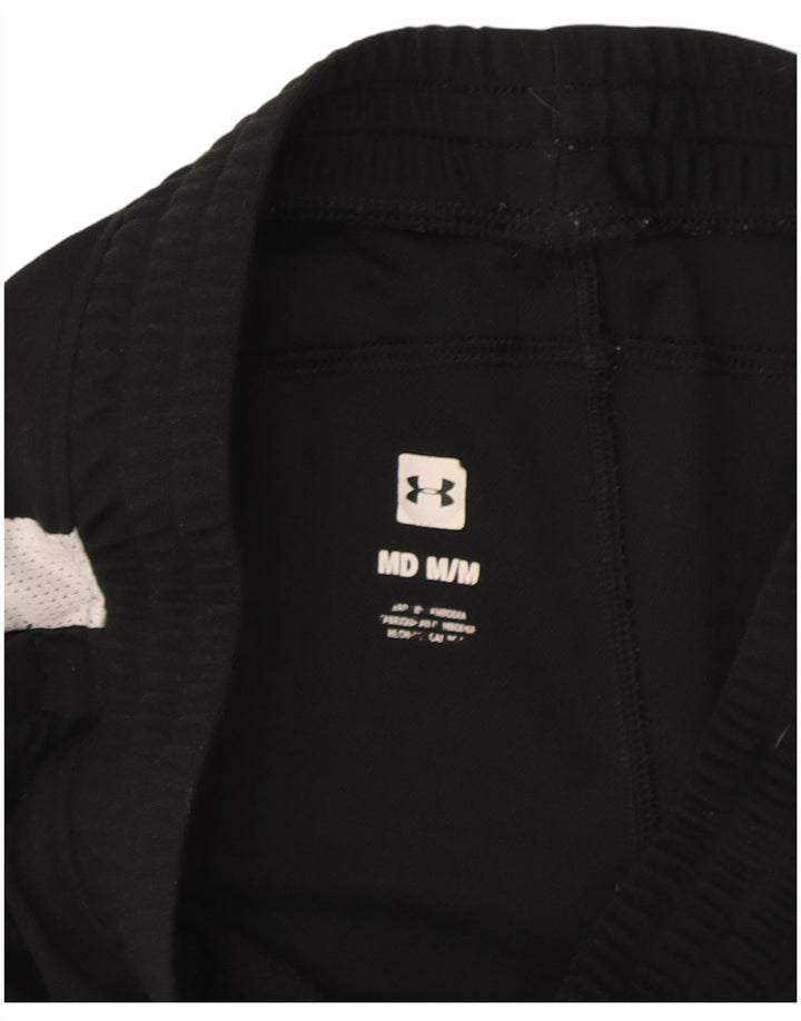 Pantaloni de trening Under Armour pentru bărbați, negru mediu, poliester color bloc