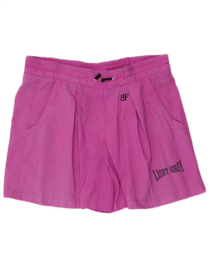 Belfe & Belfe Pantaloni scurți de înot cu grafică pentru femei IT 42 nailon roz mediu
