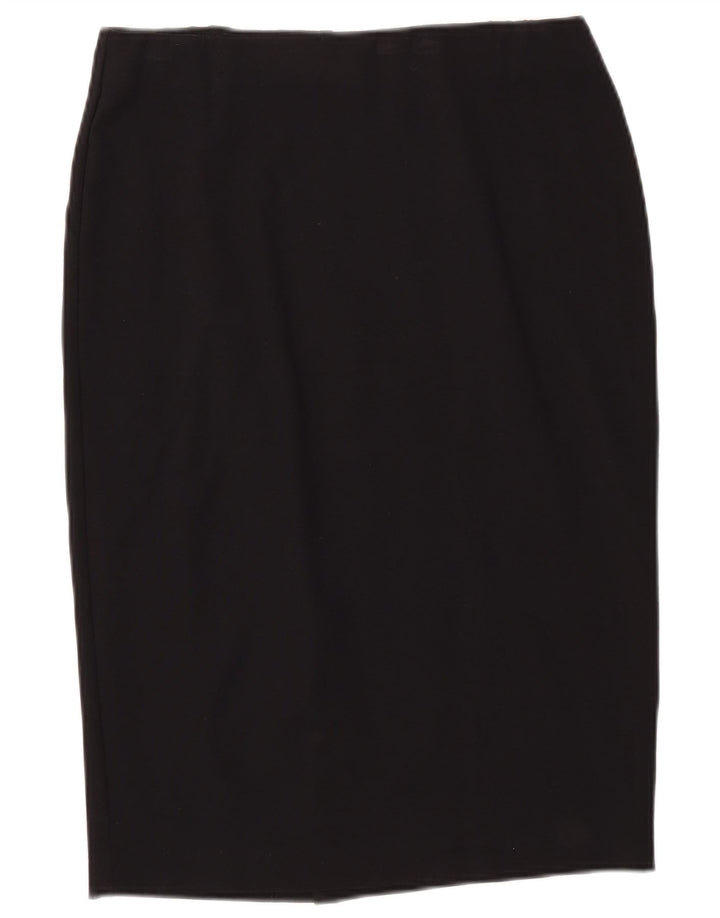 Fusta creion pentru femei Marks & Spencer UK 12 Medium W34 Viscoză neagră