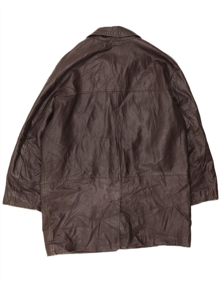 Palton din piele bărbați CONBIPEL IT 54 XL din piele maro