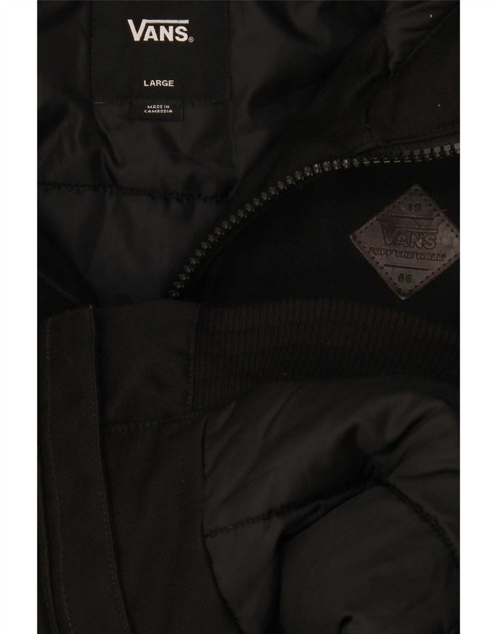Jachetă căptușită cu glugă pentru bărbați Vans UK 40 Large Black