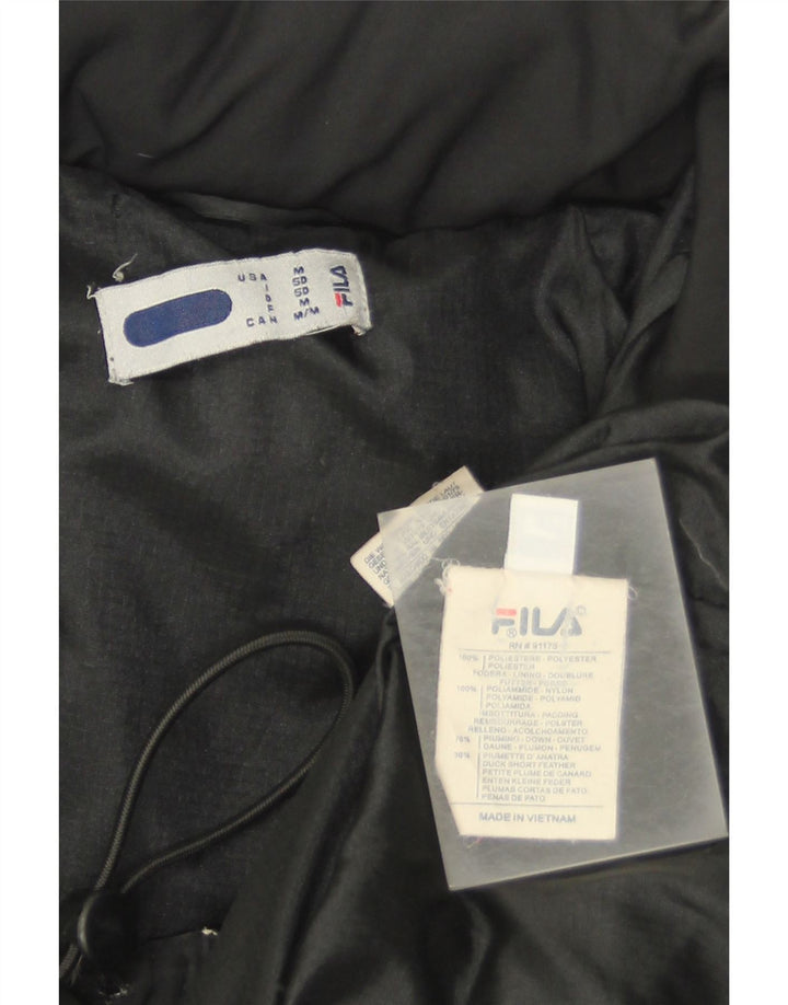 Jachetă căptușită pentru bărbați Fila IT 50, mare, negru, poliester color bloc