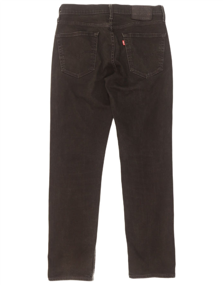 Blugi drepti pentru bărbați Levi's W30 L32 bumbac negru