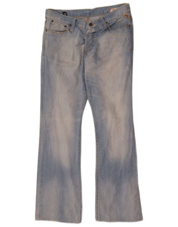 Blugi Jack & Jones pentru bărbați, învechiți, cu bootcut W33 L32, bumbac albastru