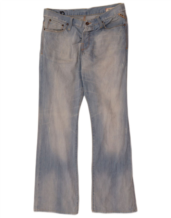 Blugi Jack & Jones pentru bărbați, învechiți, cu bootcut W33 L32, bumbac albastru