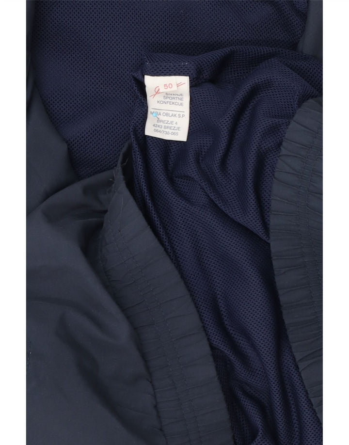 Jachetă de trening vintage pentru bărbați IT 50 Medium Bleumarin Colorblock