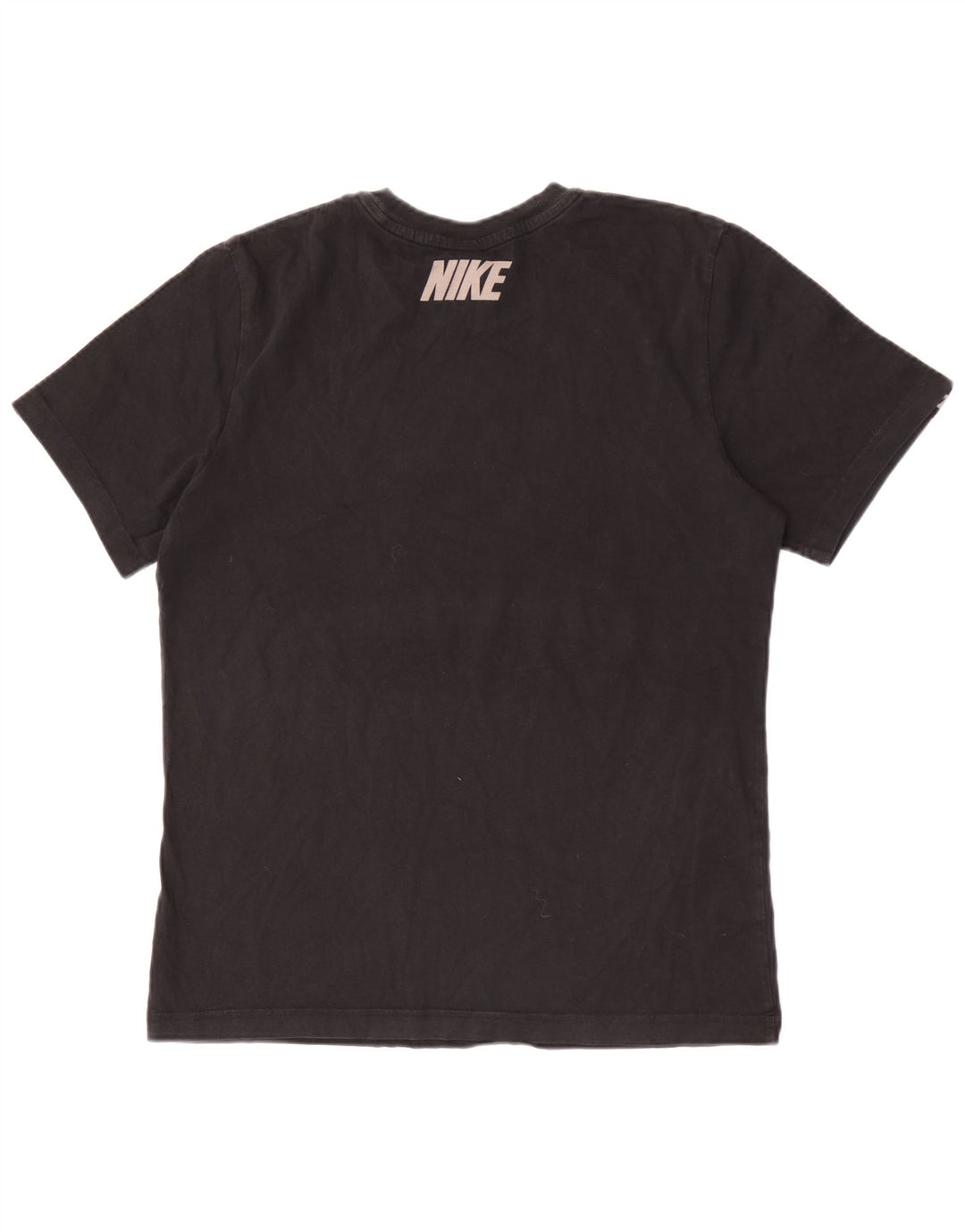 Tricou grafic Nike pentru bărbați Top mediu negru din bumbac color bloc