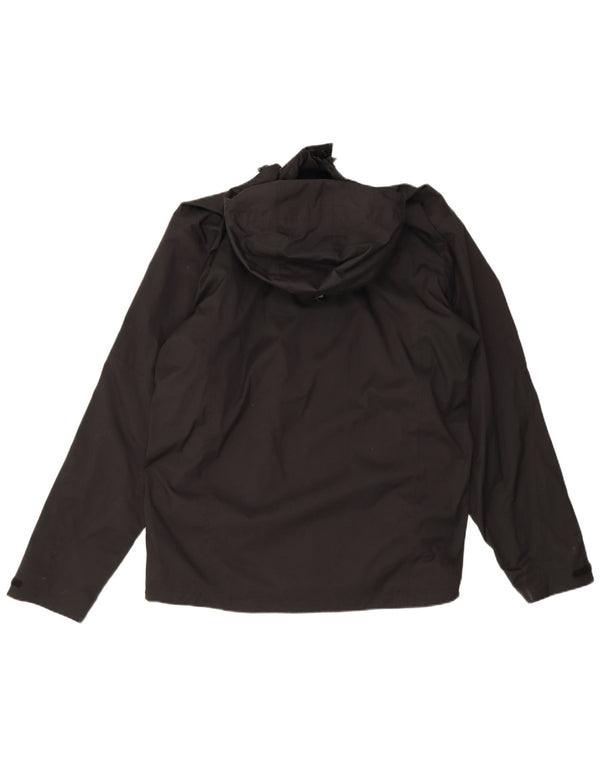 Jack Wolfskin Jachetă de ploaie cu glugă pentru bărbați UK 44/46 XL Poliamidă neagră