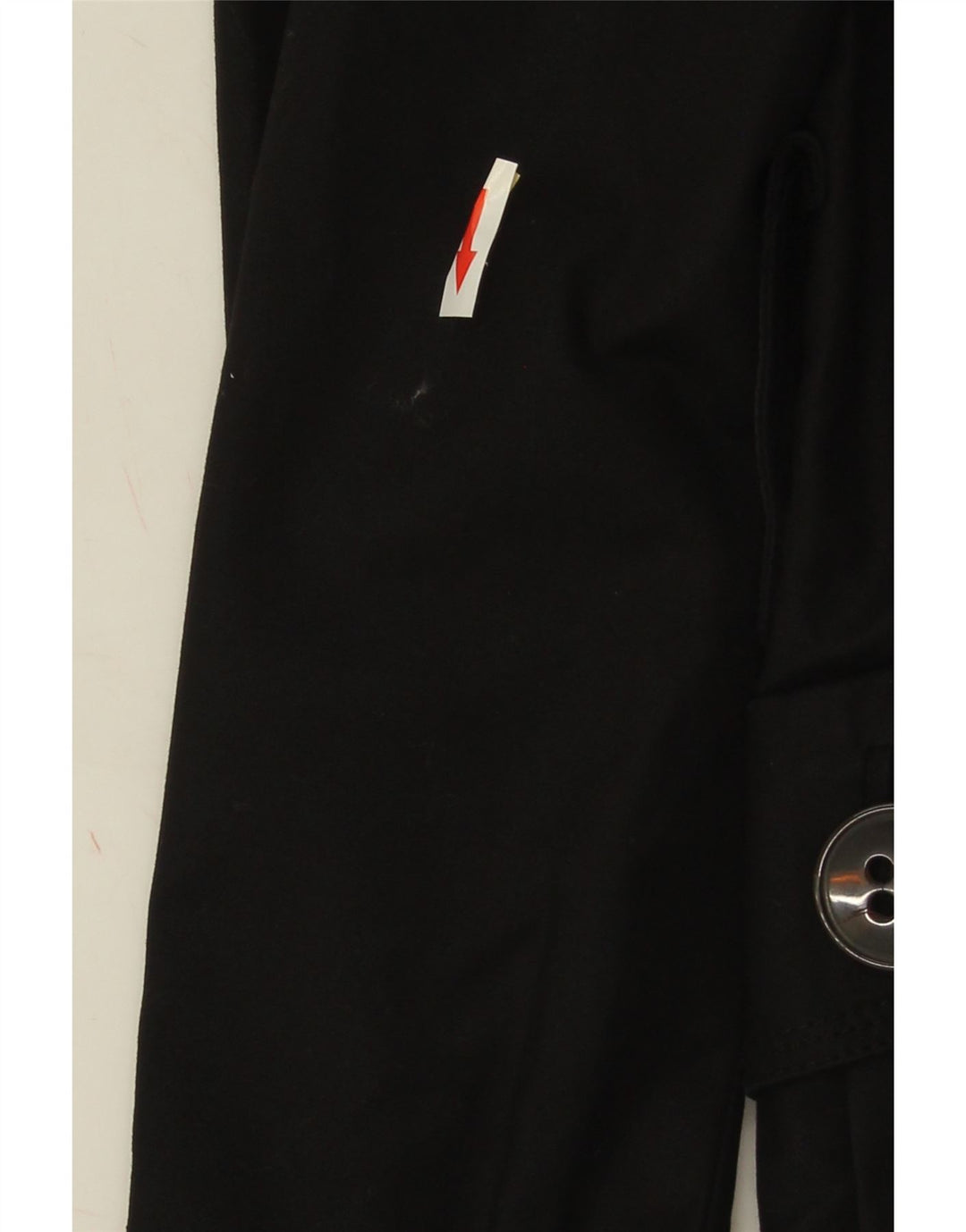 Trench pentru femei Zara UK 10 Bumbac negru mic
