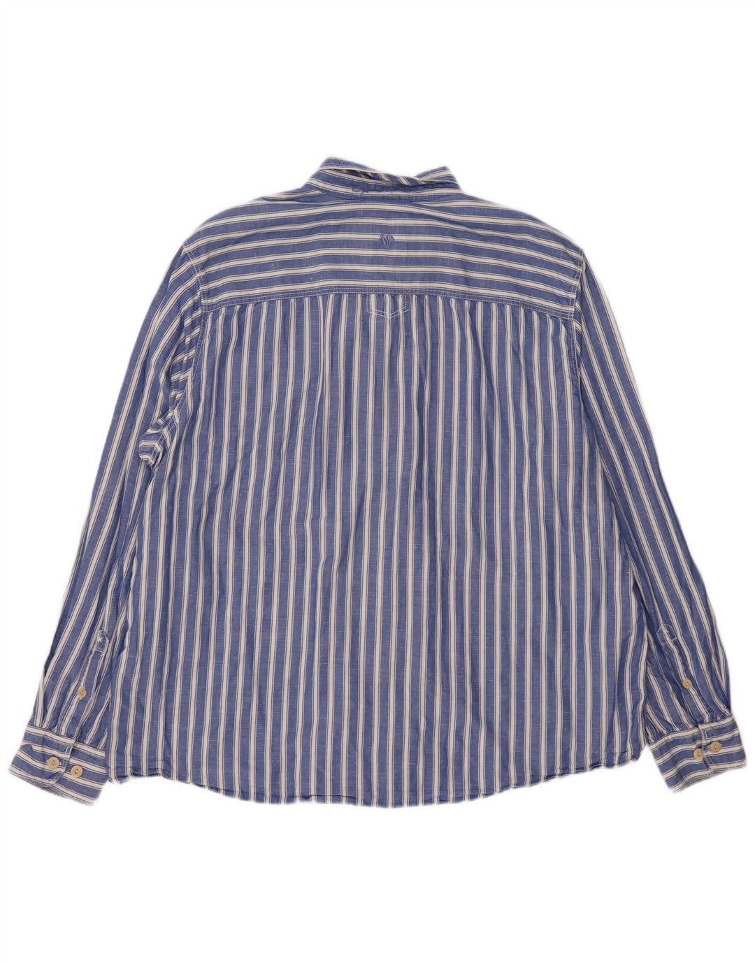 Cămașă pentru bărbați Fat Face 2XL, bumbac cu dungi albastre