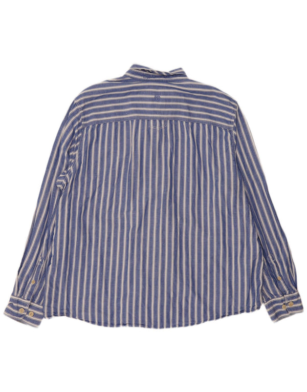 Cămașă pentru bărbați Fat Face 2XL, bumbac cu dungi albastre